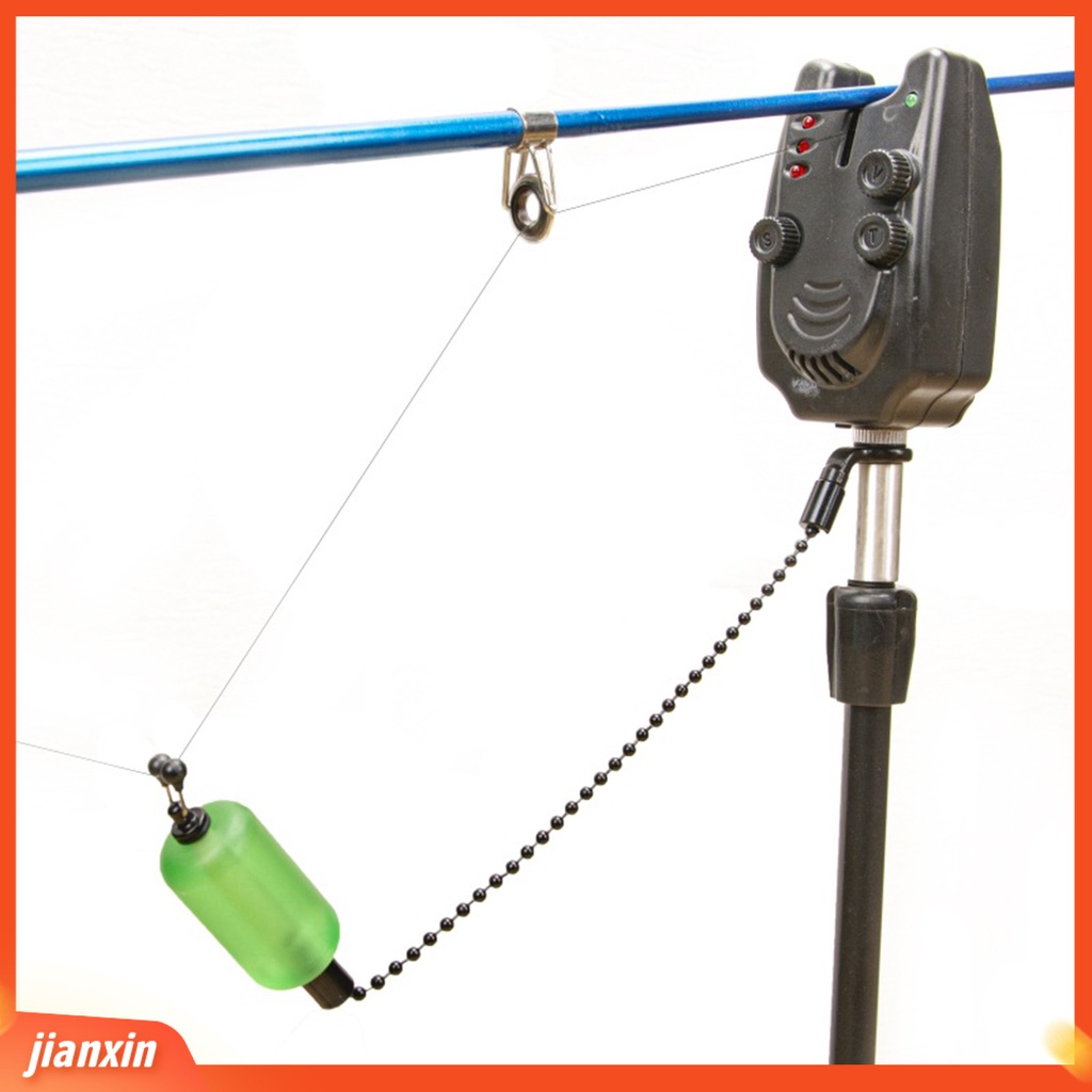(In Stock) Alarm Memancing Tahan Jatuh Anti Karat Anti-Korosi Desain Berongga Siaga Rasa Buram Lukisan Logam Rantai Lembut Memancing Swinger Alat Pancing