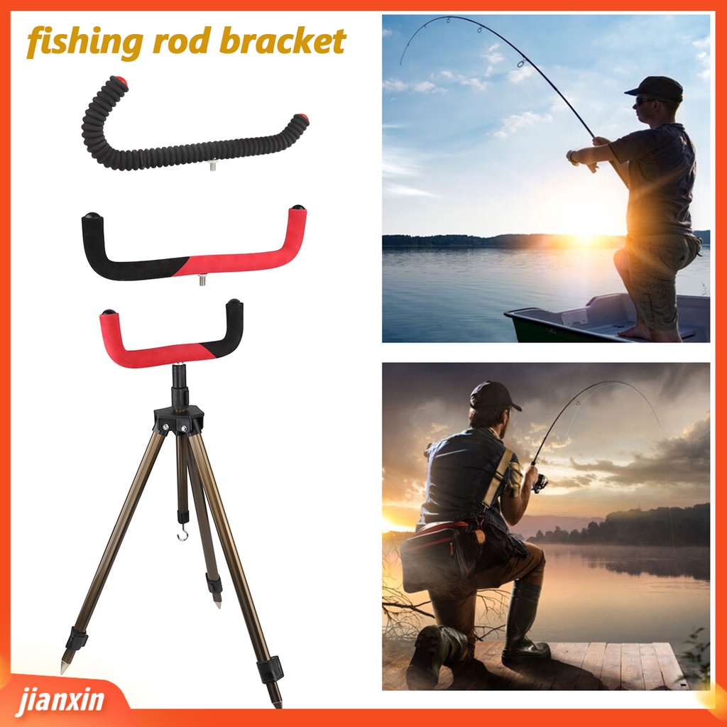 (In Stock) Bracket Pancing Stabilitas Tinggi Kuat Bantalan Beban Tahan Aus Universal Cocok Mudah Dipasang EVA Lembut Pancing Stand Holder Fishing Tackle Perlengkapan Memancing