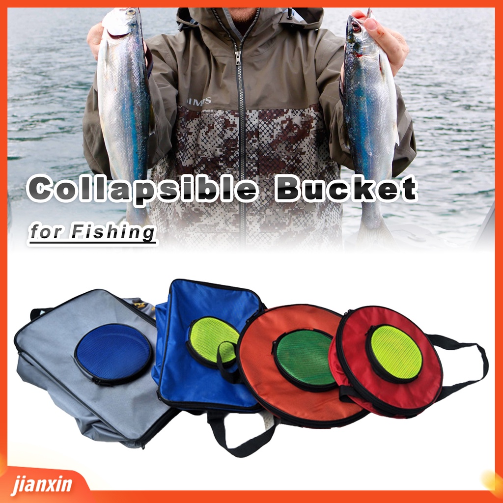 (In Stock) Ember Multifungsi Collapsible Bucket Portable Wadah Air Lipat Untuk Memancing