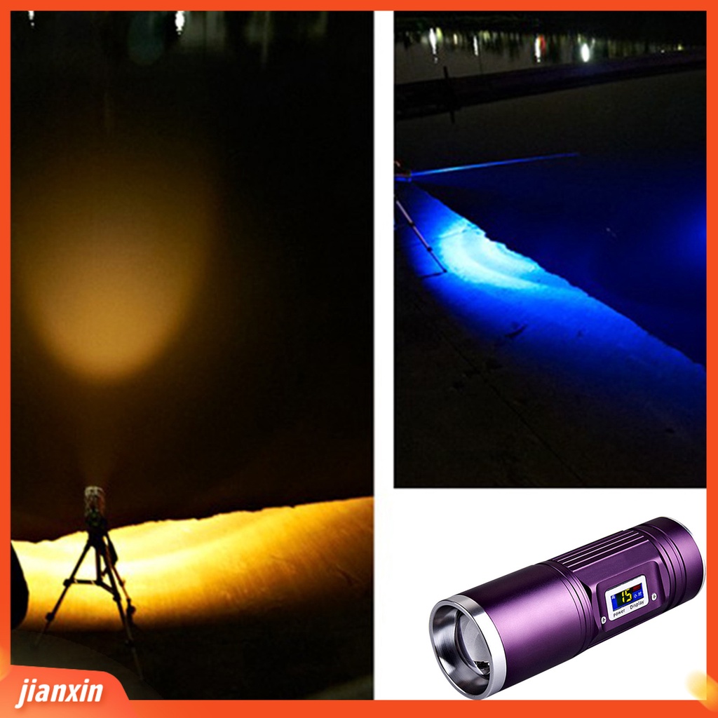 (In Stock) Lampu Pancing Ampuh Tampilan Digital Pengisian USB Lampu Camping Portable Untuk Pecinta Memancing