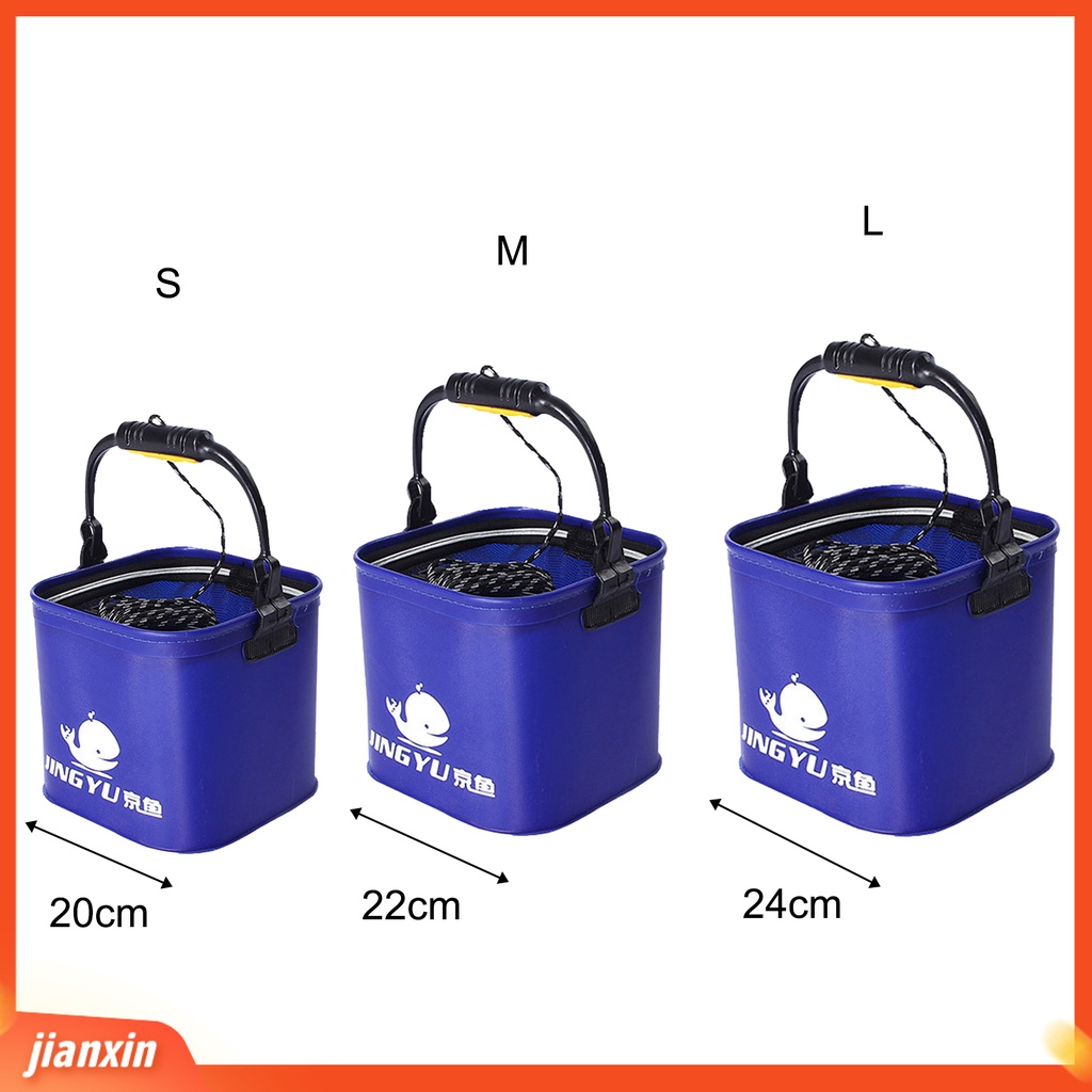 (In Stock) Ember Pancing Lipat Portable Collapsible Multifungsi Wadah Umpan Hidup Ikan Untuk Memancing