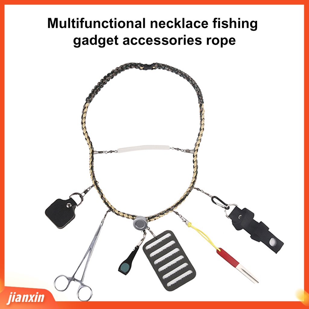 (In Stock) Lanyard Pancing Kepang Desain Ergonomis Kalung Lalat Warna-Warni Alat Tali Pancing Holder Untuk Outdoor