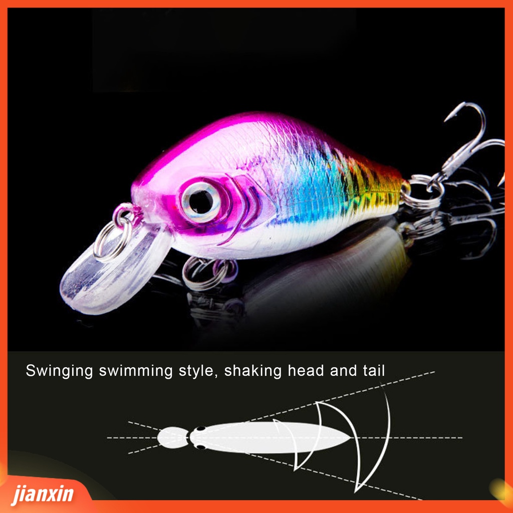 (In Stock) Outdoor Sinking Stream Hard Fishing Lure 60mm Umpan Tackle Untuk Trout Tengger Bass