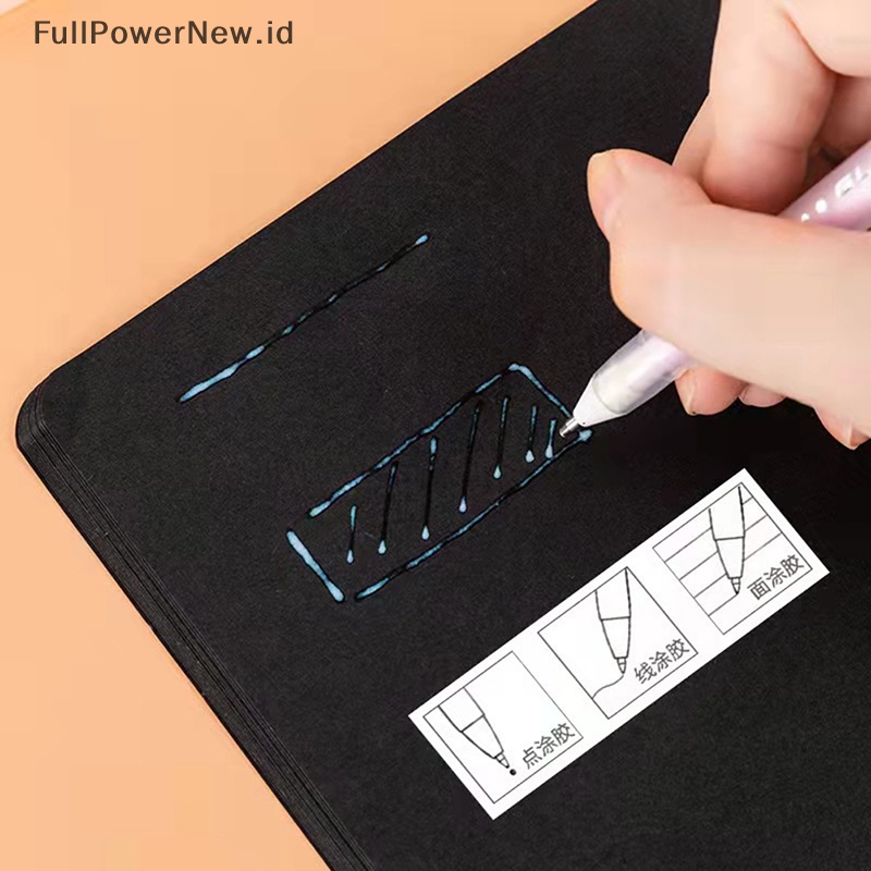 Power Perekat Lem Pen Cepat Kering Dot Stiker Scrapbook DIY Alat Tulis Sekolah Kantor ID
