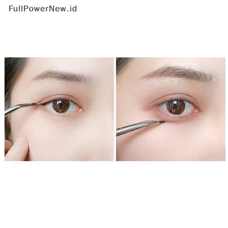 Power 1Pc Sikat Makeup Liner Bengkok Presisi Siku Eyeliner Brush Eyeshadow Alat Alis ID