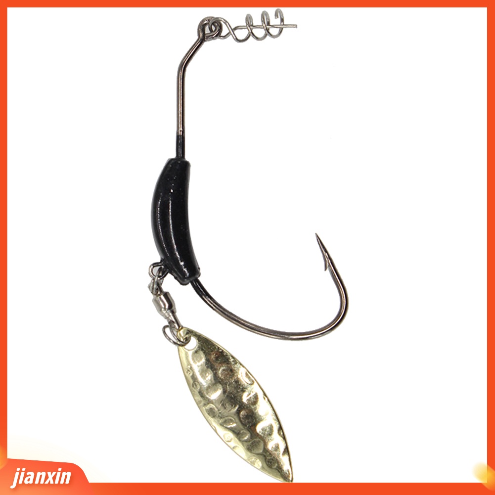 (In Stock) Payet Besi Engkol Pancing Soft Worm Hook Fish Tackle Aksesori Dengan Berat Timah