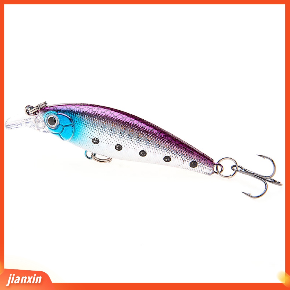 (In Stock) 7.5cm 6.7g Simulasi 3D Mata Umpan Pancing Wobbler Crankbait Dengan Kait