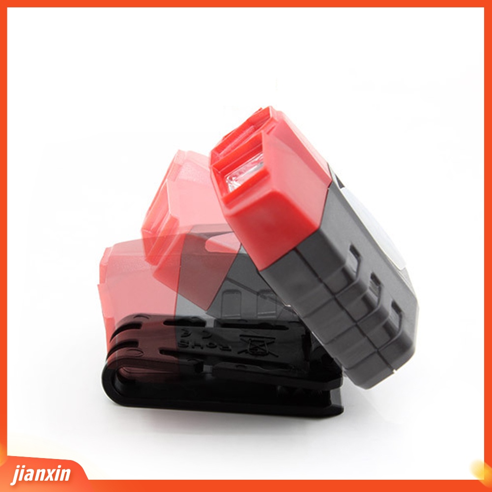 (In Stock) Lampu Topi Luar Ruangan Rechargeable USB COB Sensor Headlamp Memancing Klip Topi Cahaya