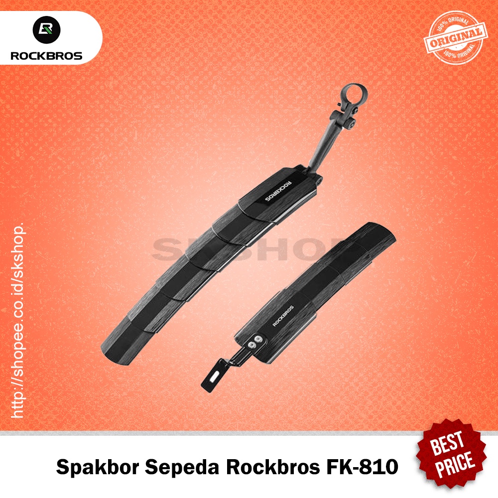 Spakbor Sepeda Rockbros FK810 Slebor Sepedah Depan Belakang Retractable Bicycle Road Bike MTB Ultral