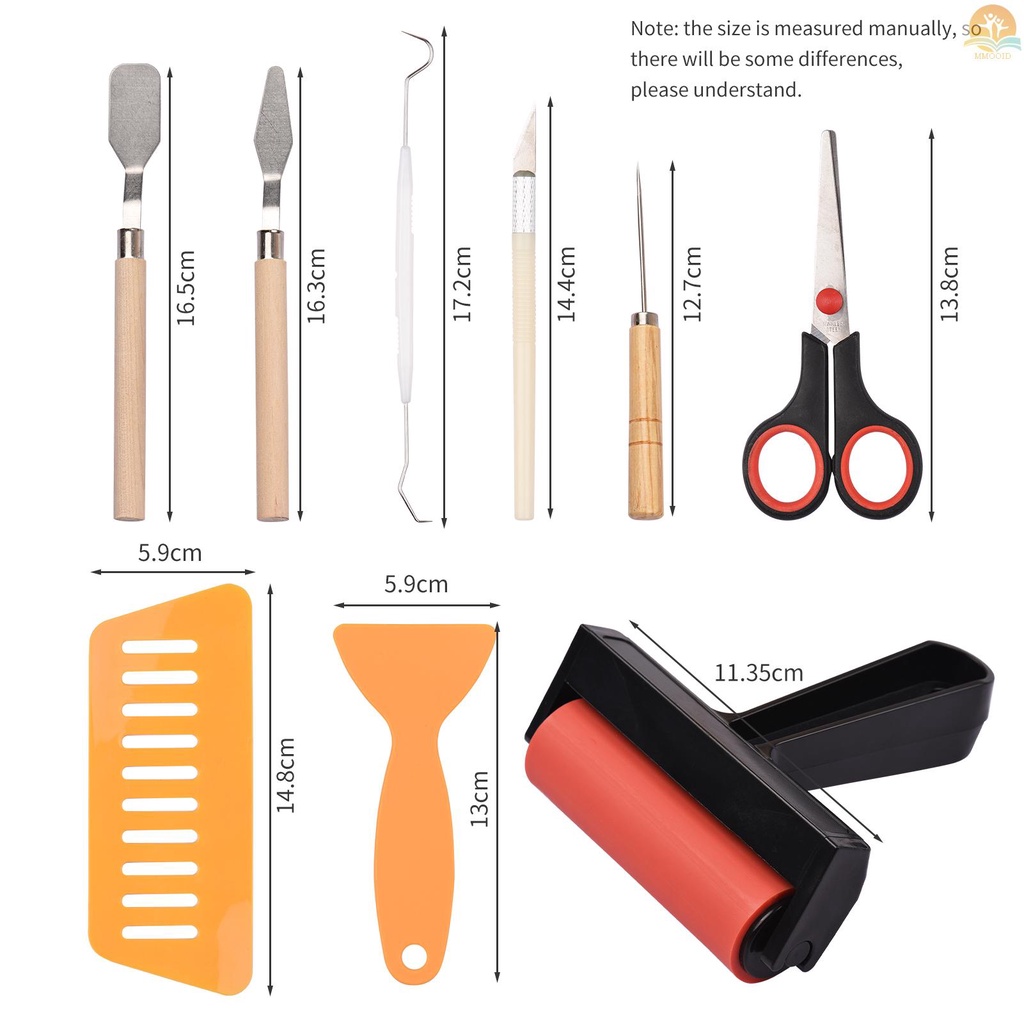 In Stock 19pcs Craft Vinyl Weeding Tools Set Dengan Brayer Tweezer Siluet Cameos Lettering Cutting DIY Perlengkapan Seni Craft Aksesoris Handmade Suitablr Untuk Mesin Transfer Panas