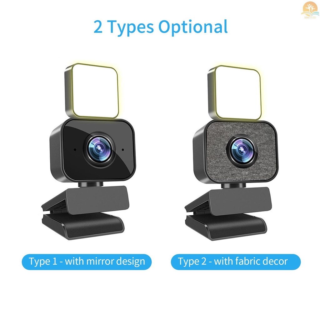 In Stock 1080P 2K Full HD Webcam AF Web Camera Built in Adjustable Light Auto Focus Microphone USB  Camera Plug and Play for PC Desktop Laptop Video Calling Conferencing Li