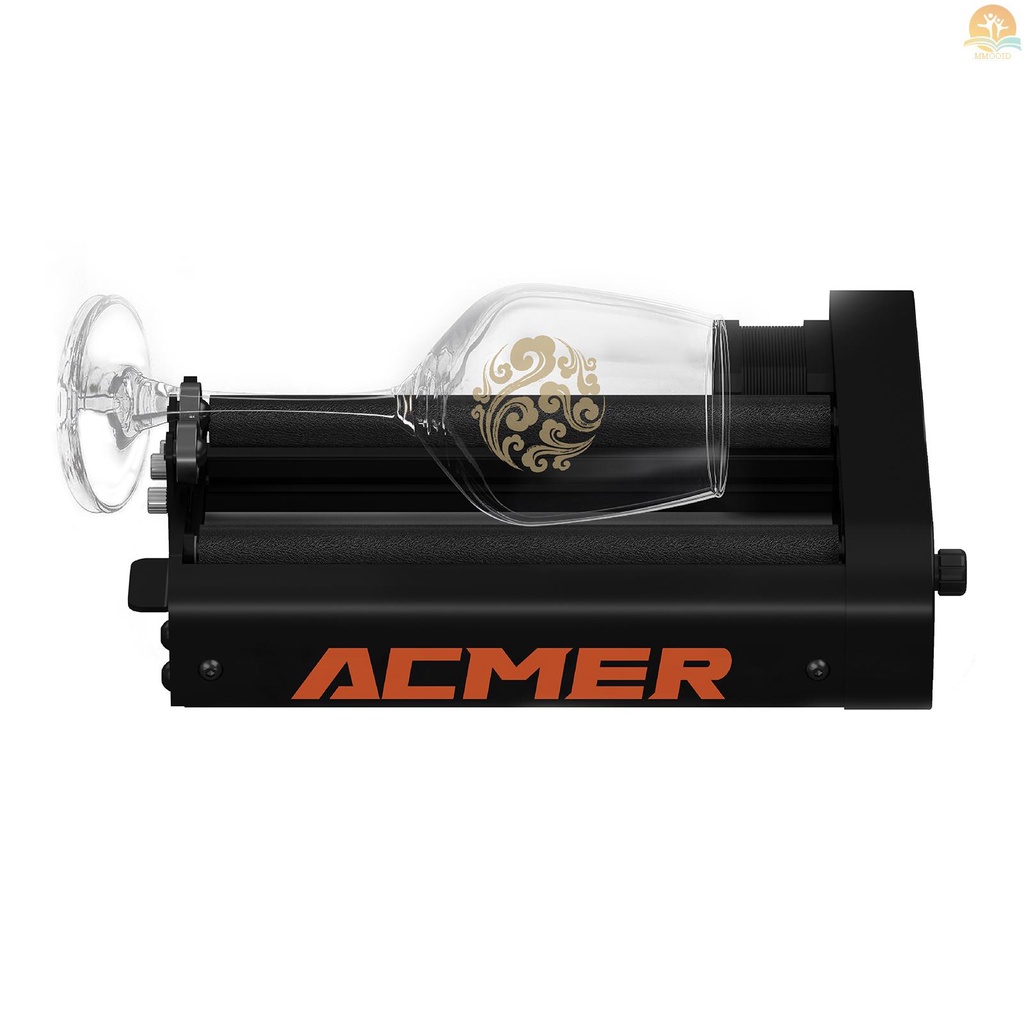 In Stock ACMER Laser Engraver Roller Untuk Benda Silinder Dengan360° Sumbu Ukir Putar 4tingkat Penyesuaian 8PCS Kolom Peninggi Diameter Ukir Sekecil 4mm Compatib