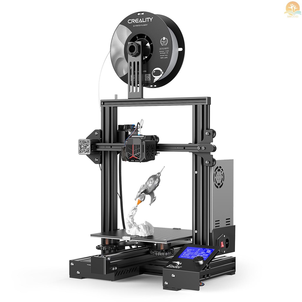 In Stock Creality Ender-3 Neo Desktop 3D Printer FDM 3D Printing 220*220*250mm/8.6*8.6*9.8in Build Size Dengan Full Metal Extruder Carborundum Glass Platform Dengan CR Touch Auto Level