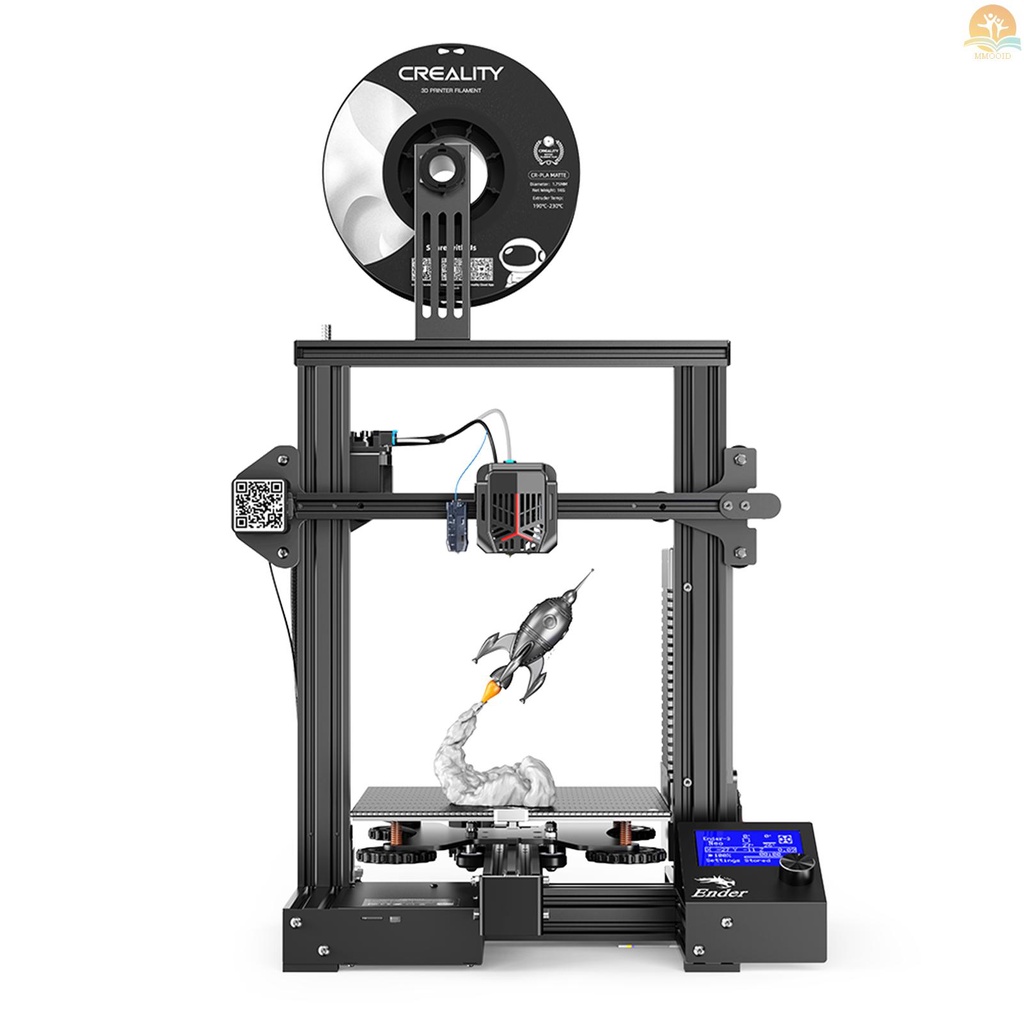 In Stock Creality Ender-3 Neo Desktop 3D Printer FDM 3D Printing 220*220*250mm/8.6*8.6*9.8in Build Size Dengan Full Metal Extruder Carborundum Glass Platform Dengan CR Touch Auto Level