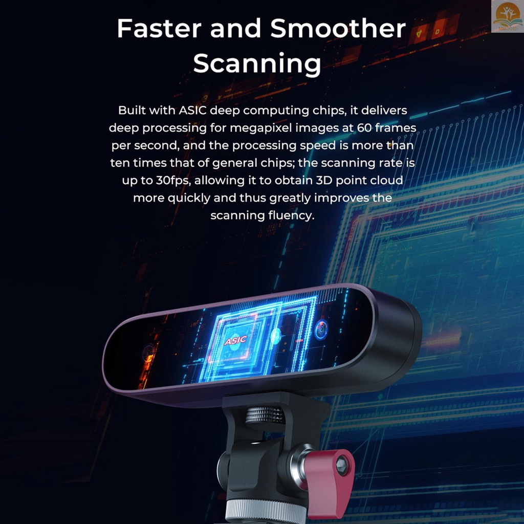 In Stock Creality CR-Scan Ferret 3D Scanner Portable and Handheld 30fps Scan Speed Dual Mode Scanning Full-color Textures Support Powered by  Compatible With Android (Partial