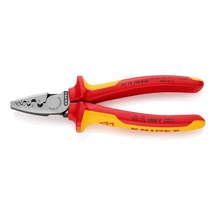 

KNIPEX 97 78 180 Crimping Pliers For Wire End Sleeves