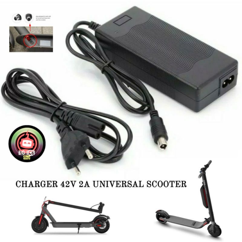 CX34HG CHARGER 36V OUTPUT 42V 2A UNIVERSAL SCOOTER LISTRIK XIAOMI MIJIA M365 PRO 1S SEGWAY NINEBOT E