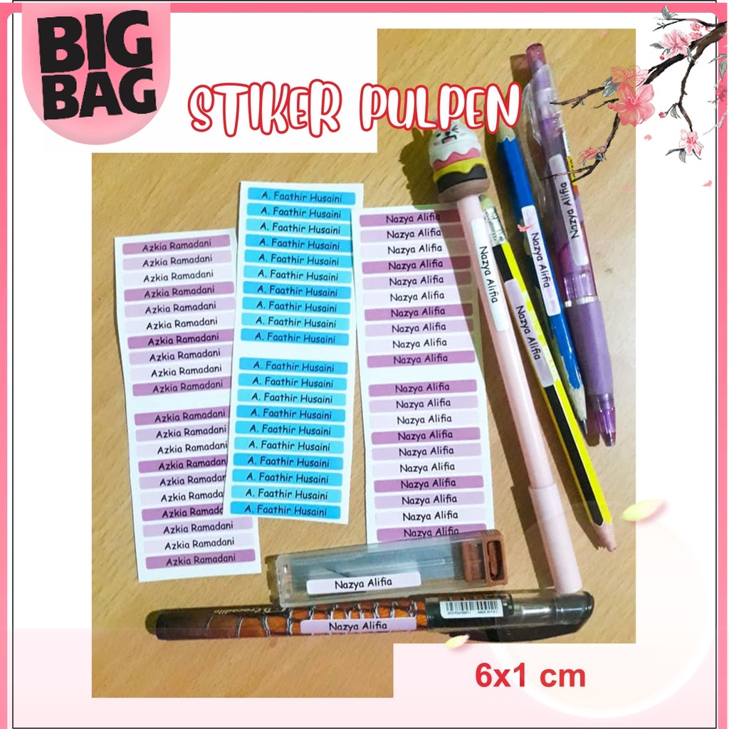 

Bigbag (isi 130 pcs) Stiker Peralatan Tulis Sekolah Kantor Pensil Bolpoin Buku