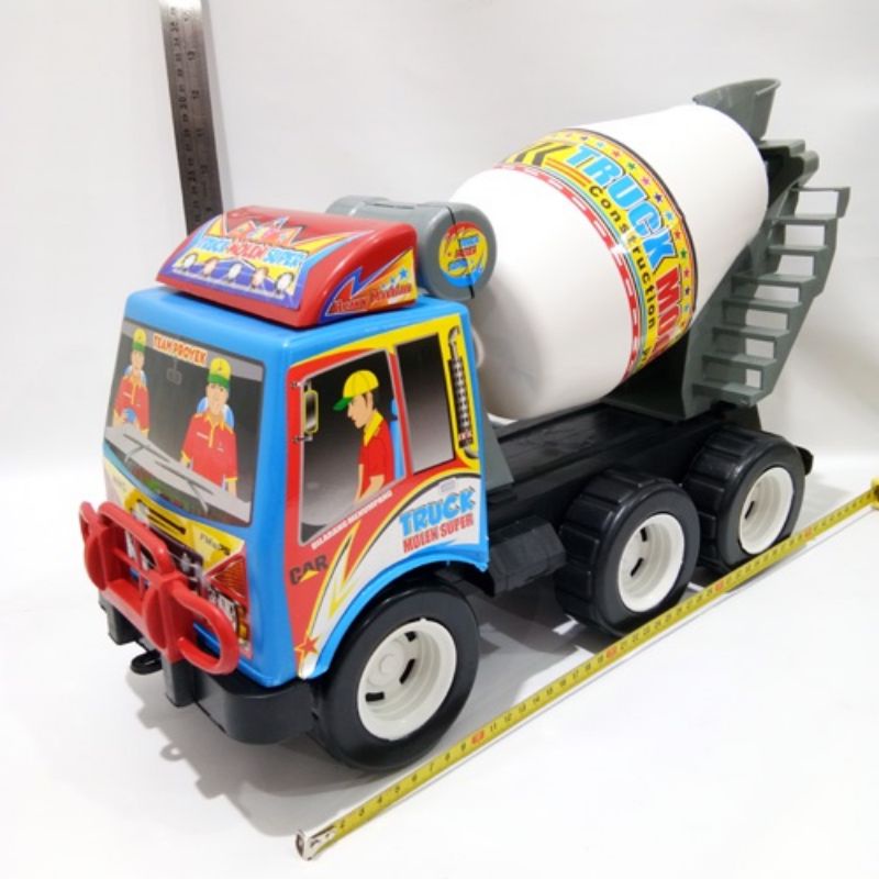 ( UKURAN BESAR ) Mainan anak truk molen Jumbo - molen truk besar - jsp3111