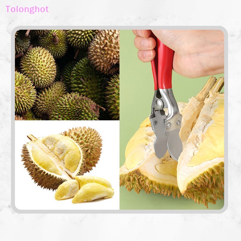 Tolonghot&gt; Alat Pembuka Durian Pegangan Nyaman Mengelupas Halus Food Grade Manual Mesin Penembak Durian Untuk Hadiah Dapur Rumah Tangga Masak Dengan Baik