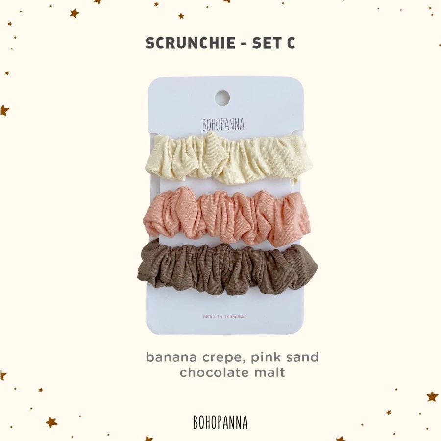 Bohopanna - Scrunchies Set Of Three | Ikat Rambut