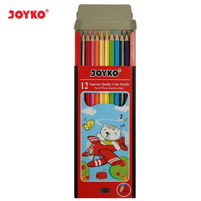 

Pensil Warna Joyko CP-12PB 12Warna Panjang / Color Pencil Joyko CP-100
