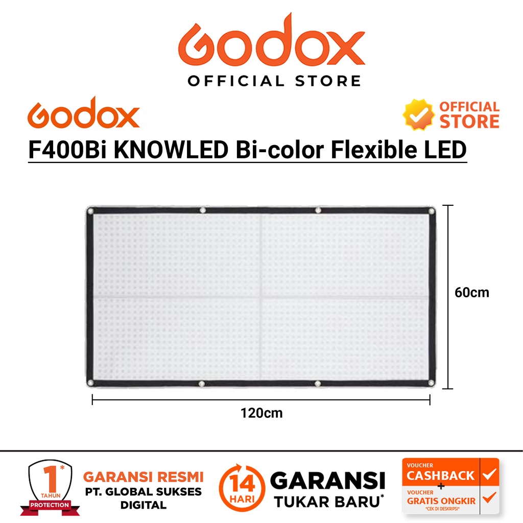 Godox F400Bi KNOWLED Bi-color Flexible LED (60x120cm)