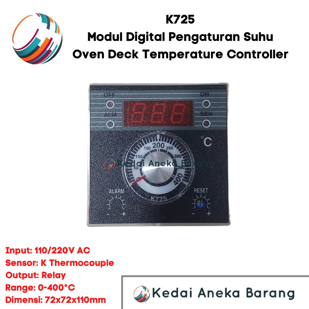 K725 Module Modul Digital Oven Deck Temperature Temperatur Suhu Controller Control Kontroller Kontro