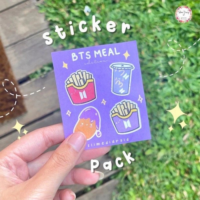 SLIME BTS MEAL FREE STICKER BY SLIMEDIARYID / sdi slime diary id slime