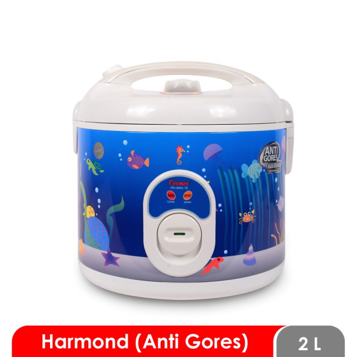 Cosmos Harmond Rice Cooker CRJ-6021 N / CRJ-6031 N Kapasitas 2 L - Biru