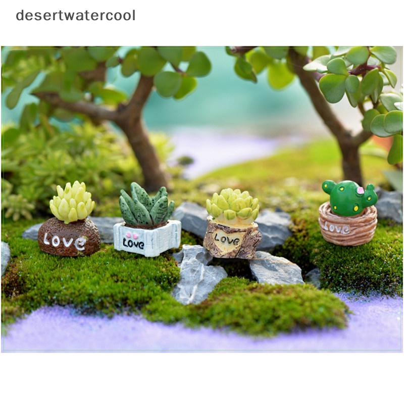 Deid 4Pcs Tanaman DIY Resin Peri Taman Kerajinan Dekorasi Miniatur Micro Gnome Terrarium Hadiah Martijn