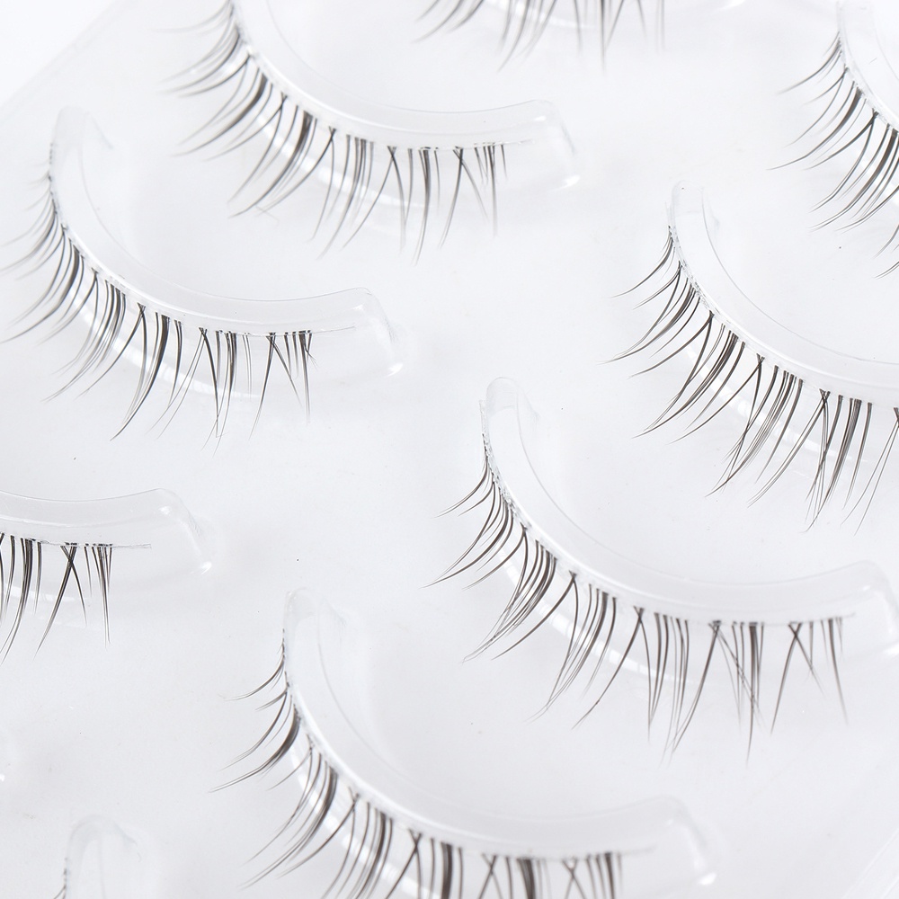 MAGEFY False Eyelash Lashes Bulu Mata Palsu Lentik Natural 3D 5 Pasang Glam Charm 1458