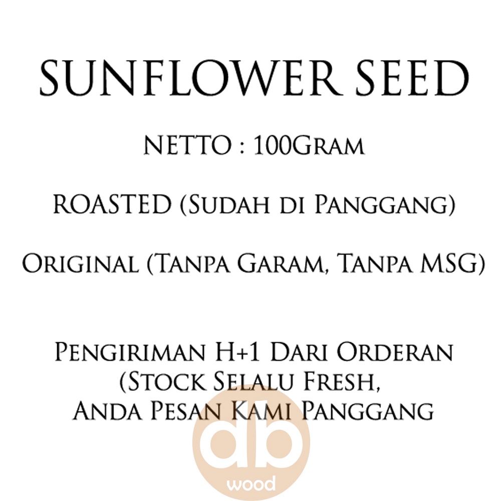 Biji Bunga Matahari Kupas 100gram | Sunflower Seed