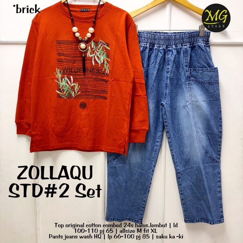 ZOLLAQU STD #2 ORI MG STORE | Cotton Combed 24s Import halus
