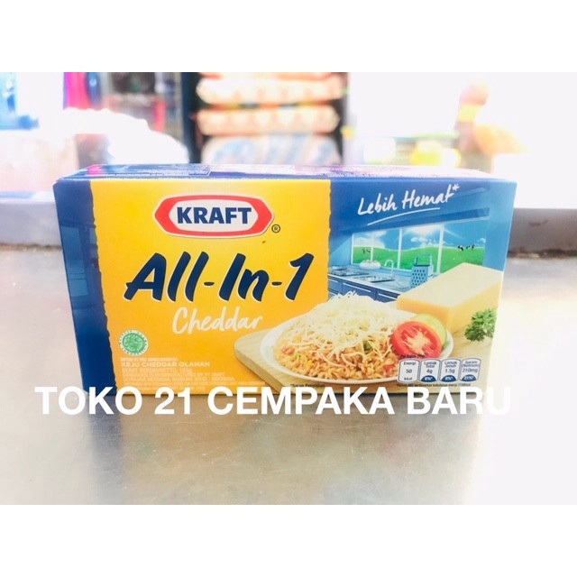 

Kraft All In 1 Keju Batang 165 gram | Kraft Cheddar All In One 165g