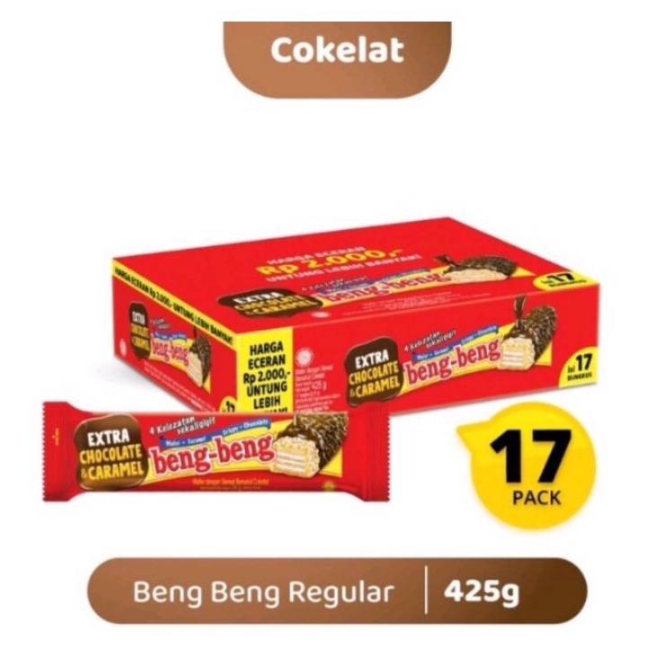 

Wafer Beng Beng Reguler 1 Box isi 17 pcs ORIGINAL