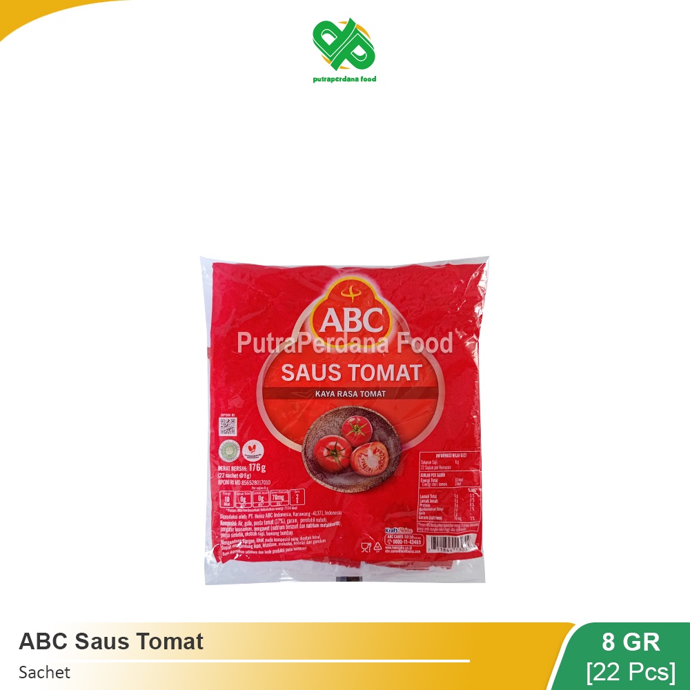 

ABC Saus Tomat Sachet 8gr (22 Pcs)