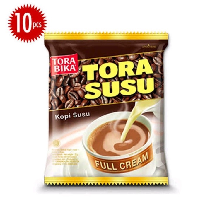 

TORABIKA SUSU TORA SUSU FULL CREAM KOPI SUSU TORABIKA 10 Sachet