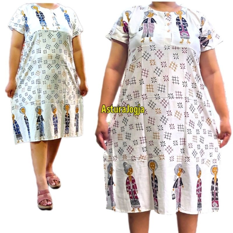 A1 Daster Payung Busui Bumil Batik Jogja || Baju Tidur Wanita Souvenir Oleh Oleh Malioboro Jogja