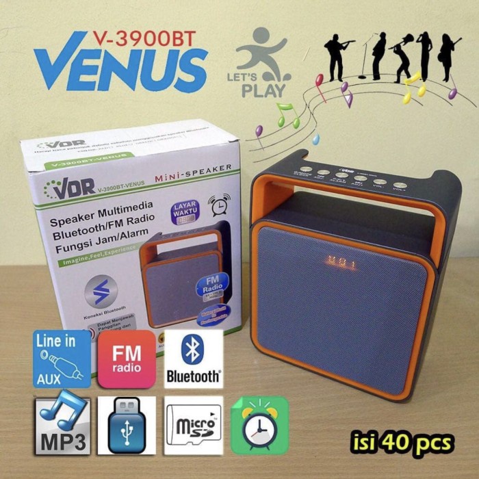 Speaker portable bluetooth vdr venus