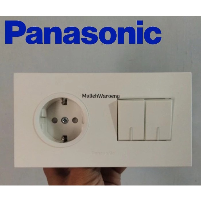 STOP KONTAK PANASONIC WESJP11212 WHITE STYLE STOP KONTAK + SAKLAR SERI