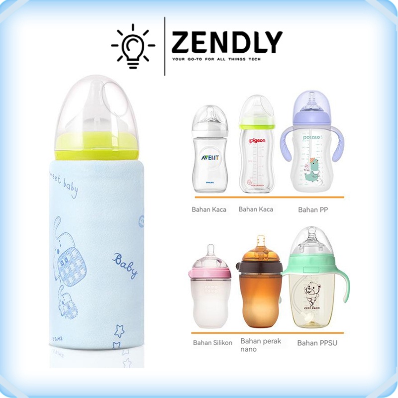 ZENDLY Penghangat Botol Susu Bayi Portable dengan USB untuk Outdoor Pemanas botol susu portable - Pe