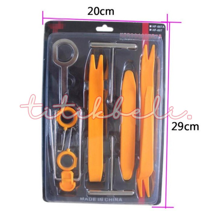 

Alloet Multifunction 12 in 1 Opening Removal Pry Tools Kit untuk Mobil -TitikBeli