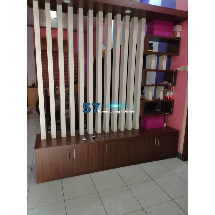 Lemari Penyekat Ruangan - Partisi Pemisah Ruangan Bahan Multiplek HPL