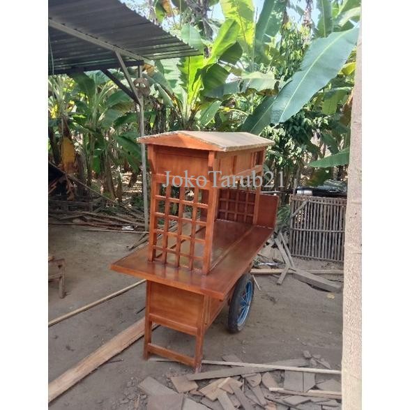 Gerobak angkringan grobak kayu grobak kopi atau robang angkringan - Kjc1 murah