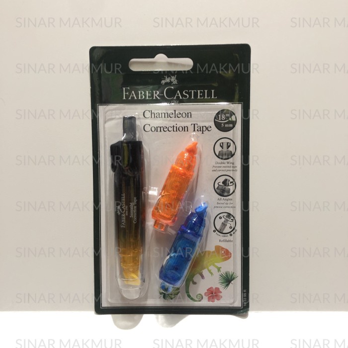 

Ay00! Correction Tape/Tipex Kertas Chameleon + Refill FABER CASTELL (SET)