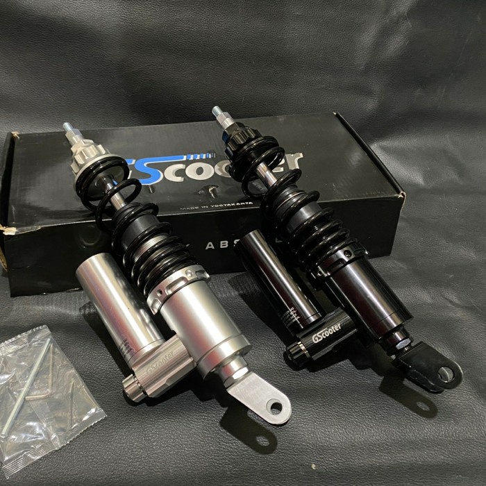 Part Vespa Shockbreaker shock shok tabung belakang all vespa clasic gs scooter - Hitam Kapten Scoote