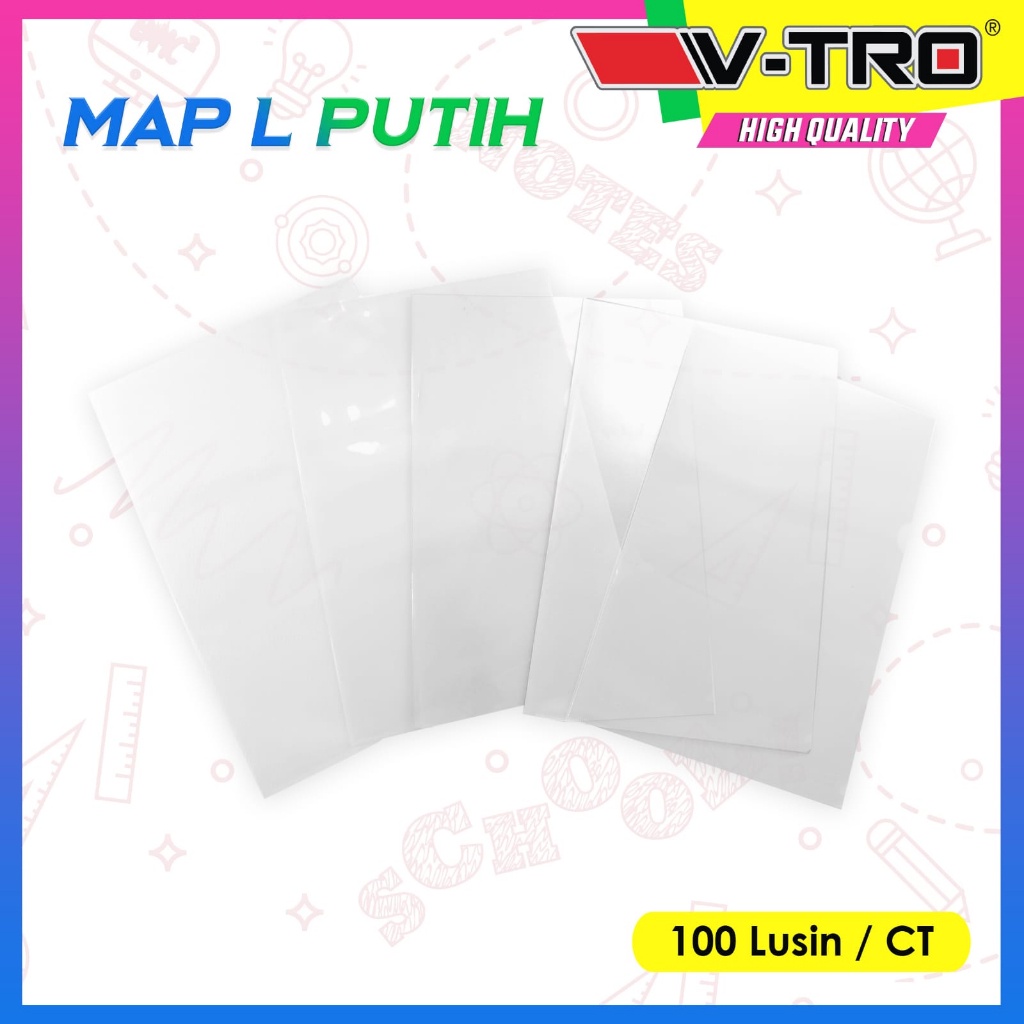 

(12 PCS) Map L /Clear Sleeves Folio/ F4 Map Plastik