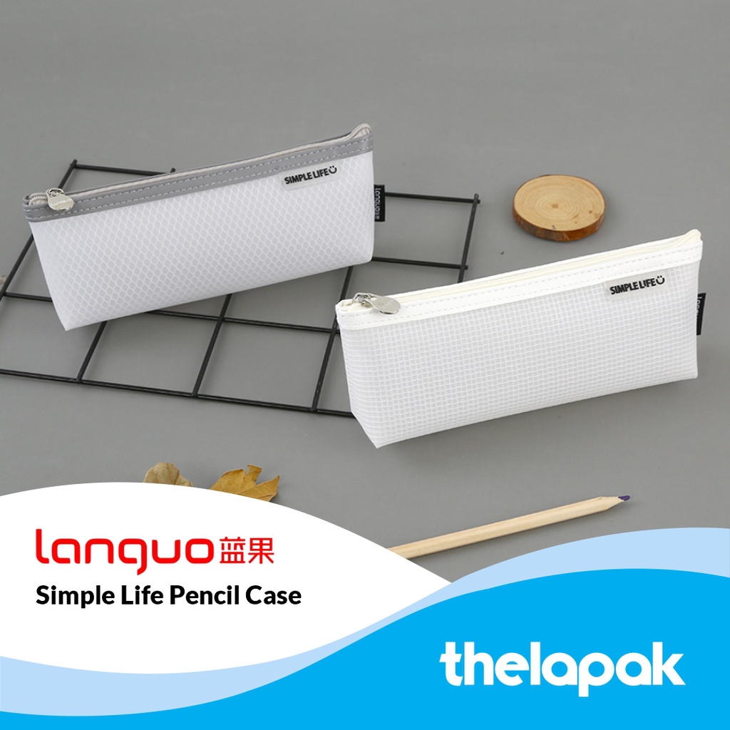 

Tempat Pensil Languo Simple Life Desain Putih Minimalis Pencil Case