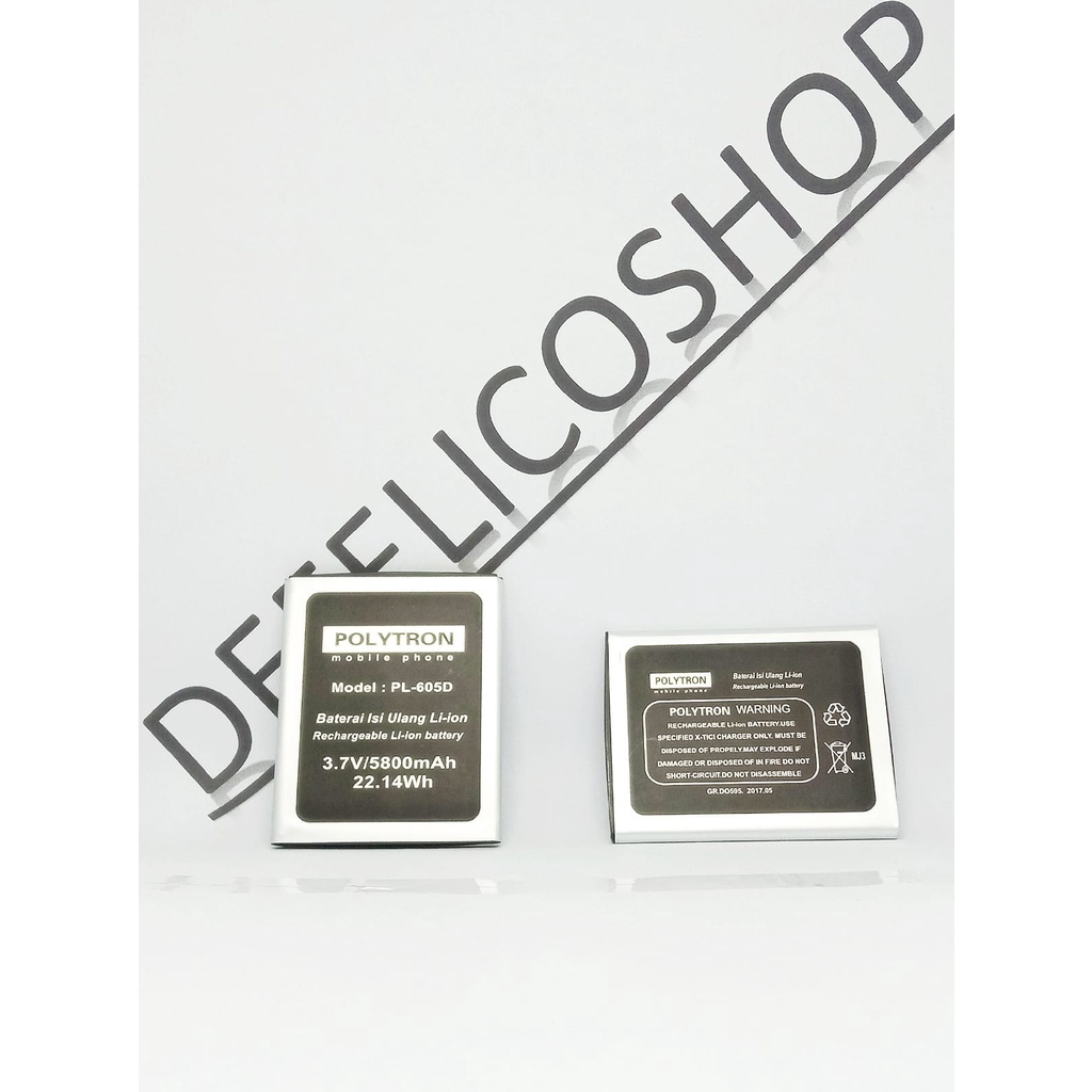Baterai Polytron Rocket S1 Rocket S2 PL-605D PL 605D PL-6Q5A R2457 Ori Original Batrai Batre HP